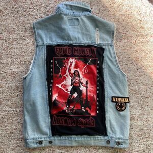 Rude Brand Men's Denim Vest Large